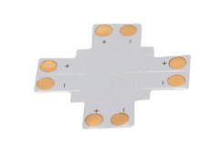 Spojka plochá led pásků 10mm tvar X