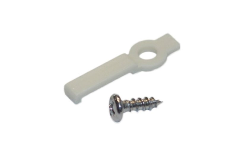 Příchytka led pásku šroubovací s 1 vrutem plastová