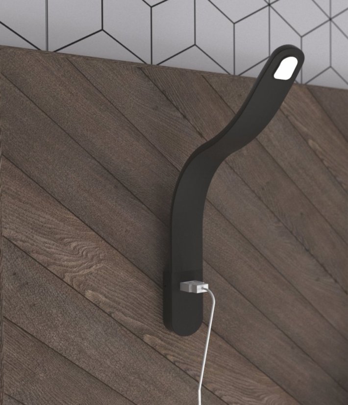 SILKA USB-C - černá - neutrální bílá