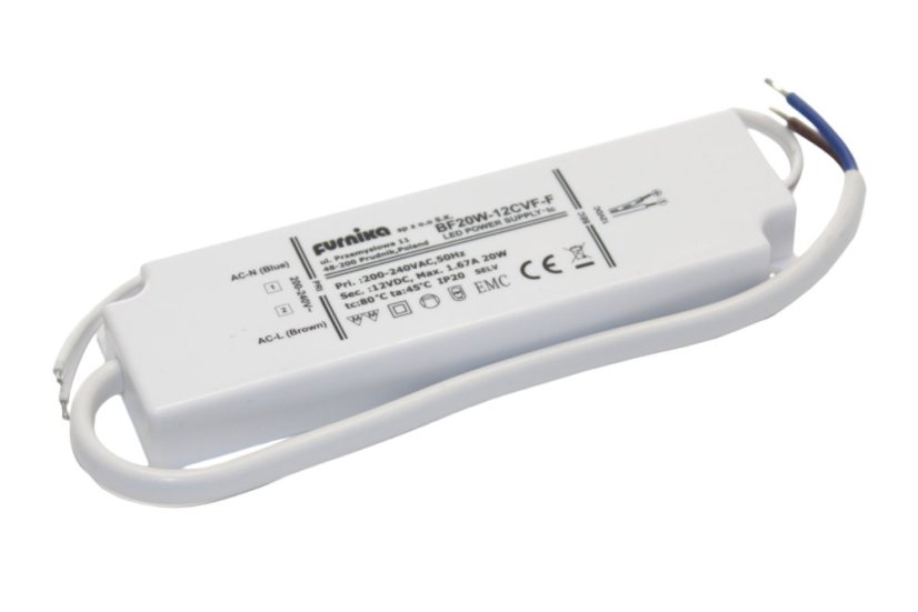 LED napáječ IP44 FURNIKA 20W 12V bez konektoru IP44
