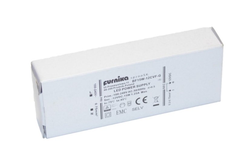 LED napáječ IP20 FURNIKA 15W 12V