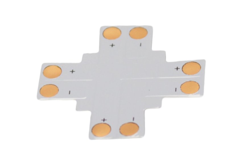 Spojka plochá led pásků 10mm tvar X
