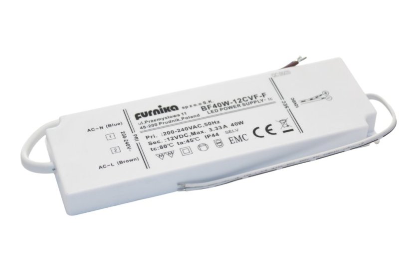 LED napáječ IP44 FURNIKA 40W 12V bez konektoru IP44