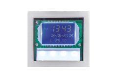 Hodiny V2 za zrcadlo s dotykovým vypínačem - studená bílá