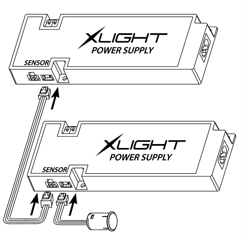 XLIGHT propojovací kabel pro 2 led napáječe