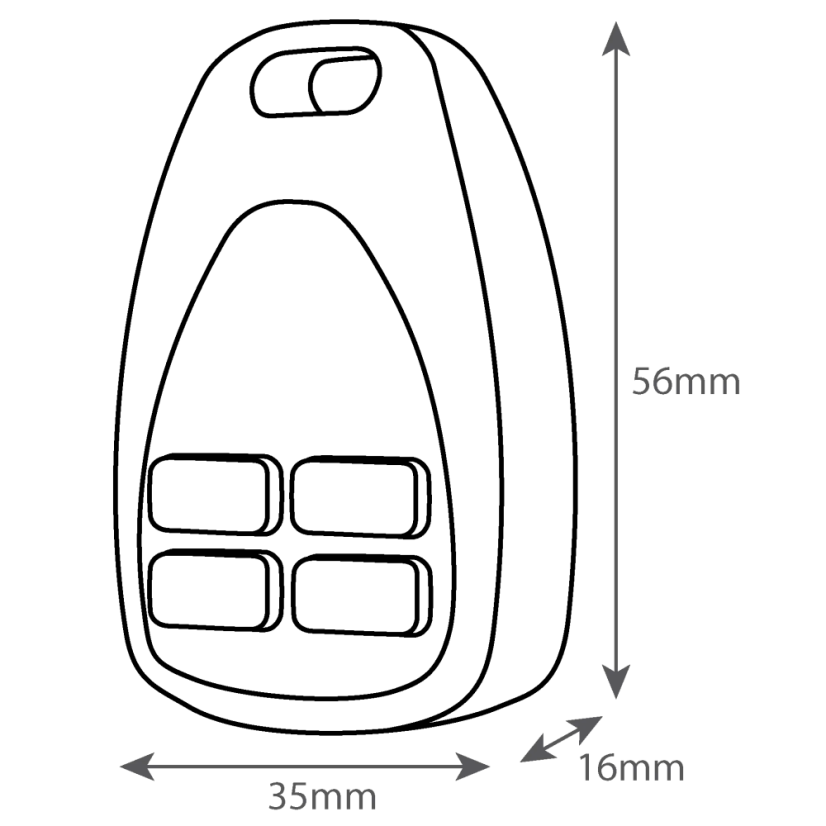 Vypínač XAVER-4 černý