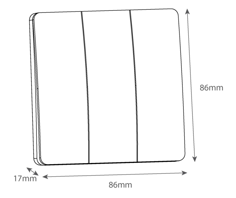Vypínač FENIX-3 černý/bílý