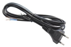 Kabel s vidlicí 2m - černý