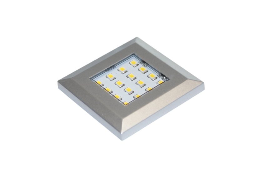 SQUERE 2S - aluminium - studená bílá