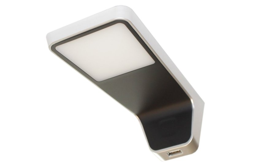 LENA 2 USB - černá/aluminium - neutrální bílá