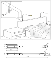 ETA S - černá - studená bílá