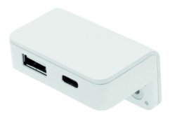 USB A-C nabíječka T - rohová - bílá