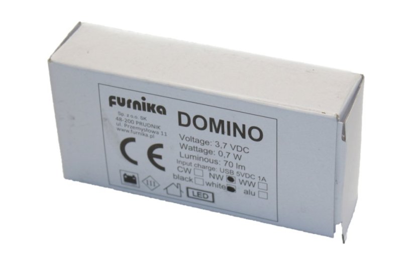 DOMINO - bílá - neutrální bílá