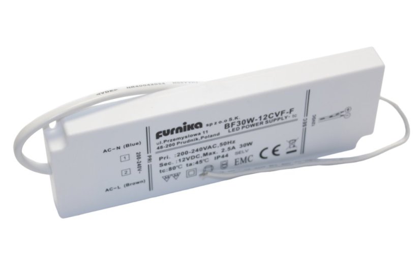 LED napáječ IP44 FURNIKA 30W 12V bez konektoru IP44