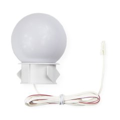 BULB MIRROR - bílá - neutrální bílá