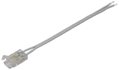 Kabel 10cm COB-X s rychlospojkou pro LED pásek 8mm a odizolovanými vodiči