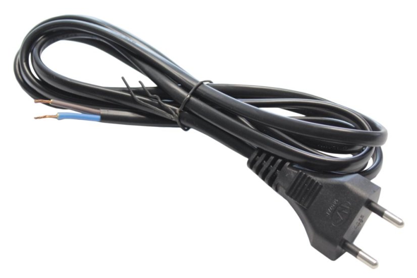 Kabel s vidlicí 2m - černý