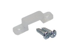 Příchytka led pásku šroubovací s 2 vruty silikonová