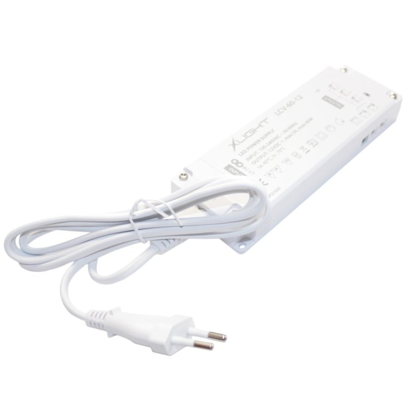 XLIGHT LED napáječ 60W 12V (LCV-60-12) s přívodním kabelem 1,5m
