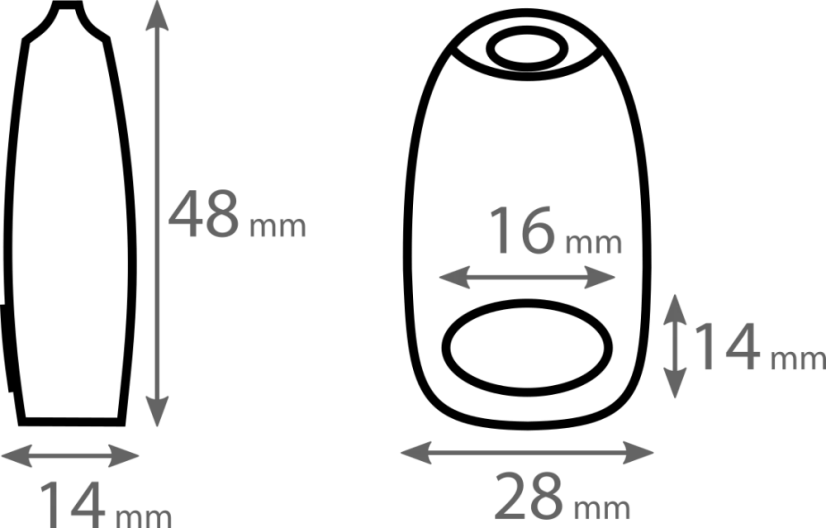 Vypínač XAVER-1 černý