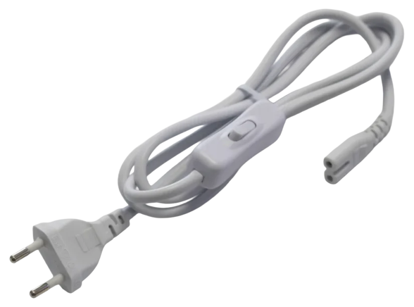 Kabel C7 s vypínačem a vidlicí 1,5m bílý pro LED napáječ XLIGHT Kabel C7 s vypínačem a vidlicí 1,5m bílý pro LED napáječ XLIGHT