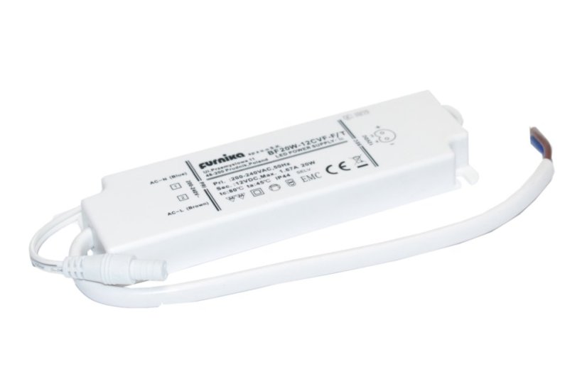 LED napáječ IP44 FURNIKA 20W 12V s IP44 konektorem