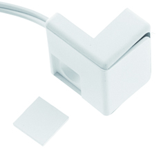 Vypínač BED DUO rohový stiskací se stmíváním - bílý