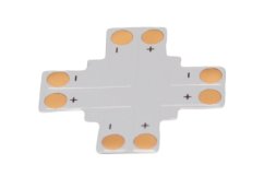 Spojka plochá led pásků 8mm tvar X