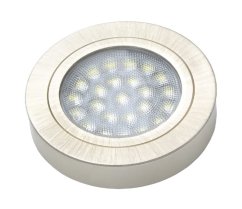 ROUND DISTANS - inox - teplá bílá