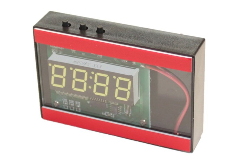 Hodiny za zrcadlo studená bílá