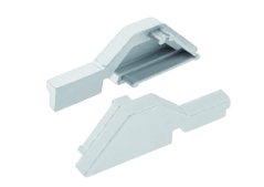 LM - Plasová záslepka profilu - pár P+L - aluminium