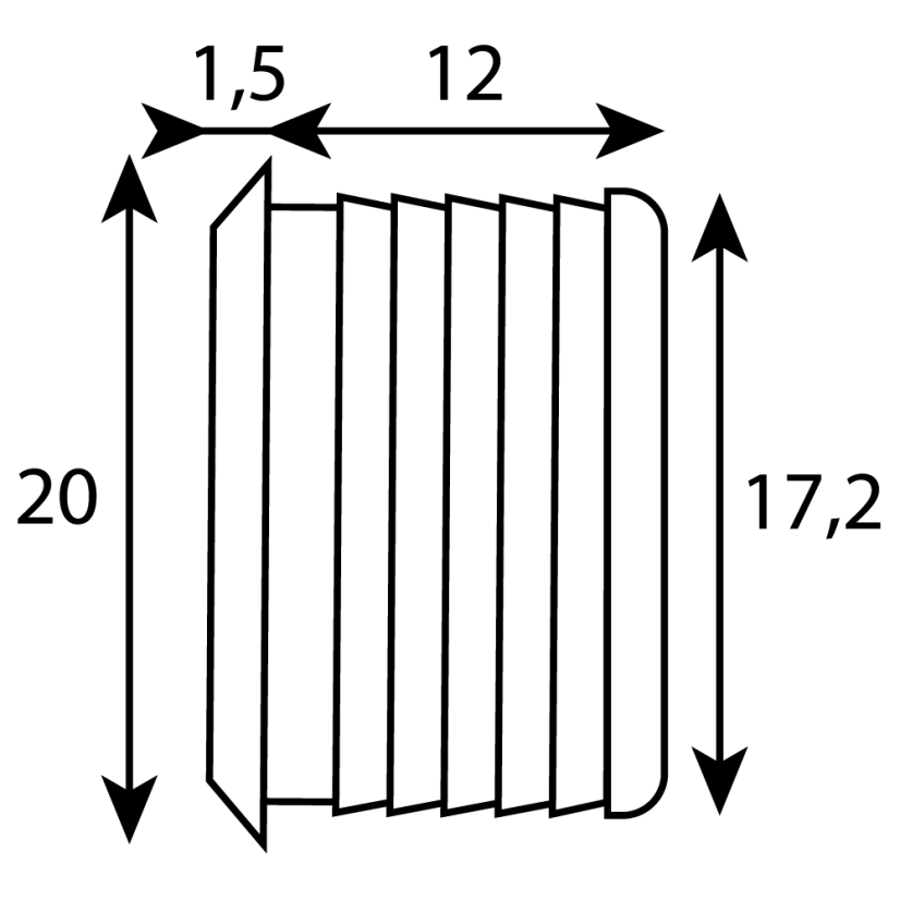 XLIGHT SV-DOT senzorový vypínač dotykový černý