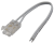 Kabel 10cm COB-X s rychlospojkou pro LED pásek 8mm a odizolovanými vodiči