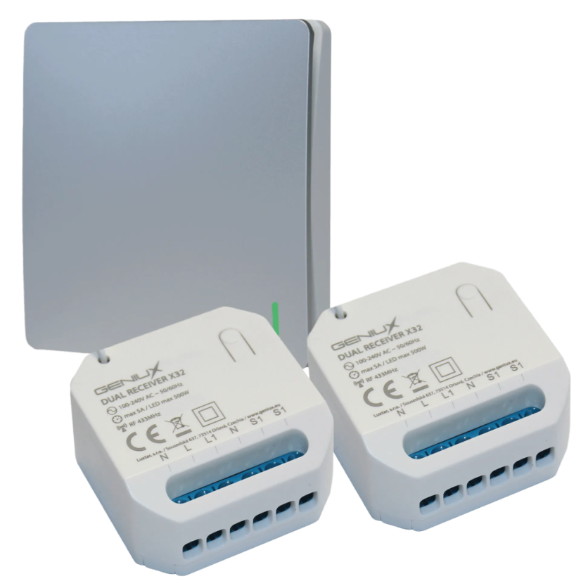 Set FENIX-TWIN-1 stříbrný/bílý + přijímač X32 + přijímač X32