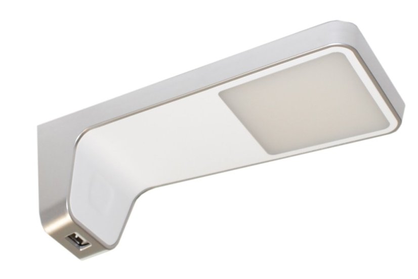 LENA 2 USB - bílá/chrom - neutrální bílá