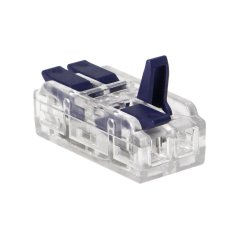 Páčková průchozí svorkovnice na 2 vodiče