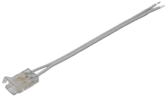 Kabel 10cm COB-X s rychlospojkou pro LED pásek 8mm a odizolovanými vodiči