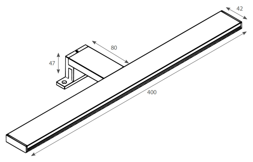 DITA 40 - chrom - neutrální bílá