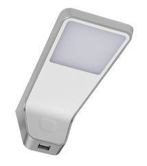 LENA 2 USB - bílá/aluminium - neutrální bílá
