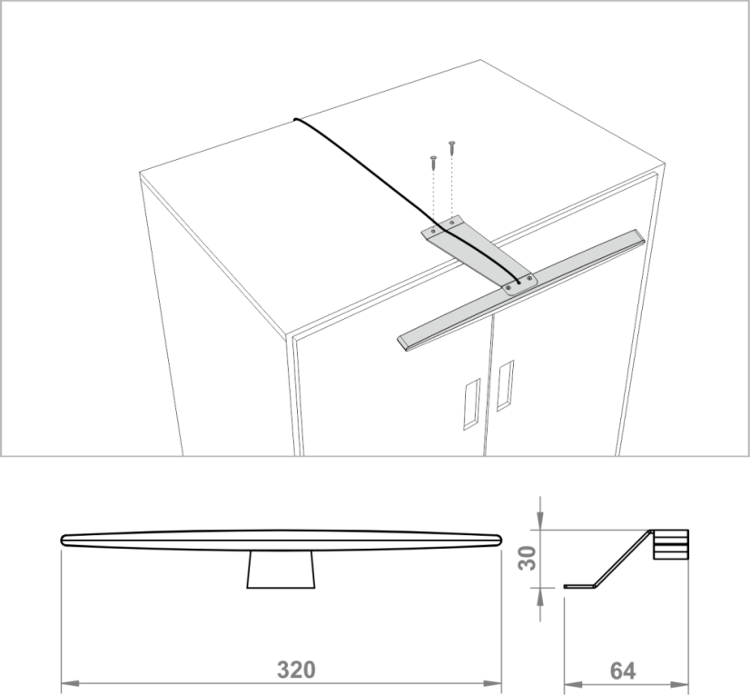 ELIPSA 2 - aluminium - neutrální bílá