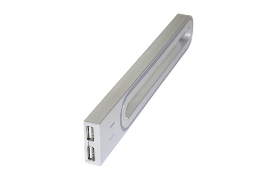 GABI R USB A-A - aluminium - neutrální bílá