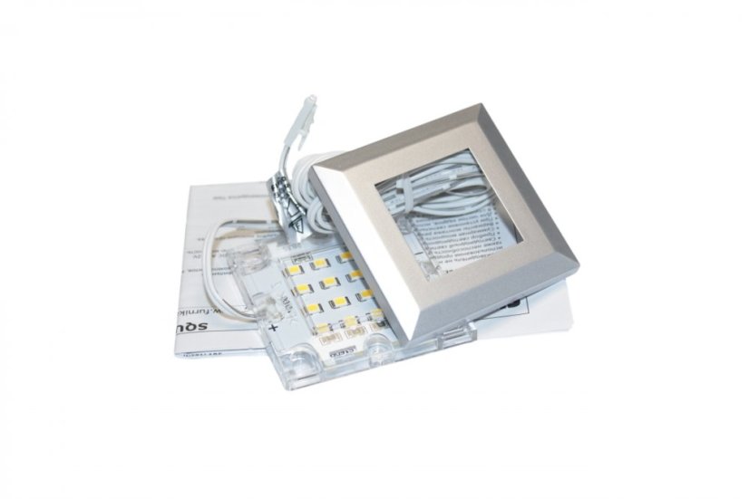 SQUERE 2S - aluminium - studená bílá