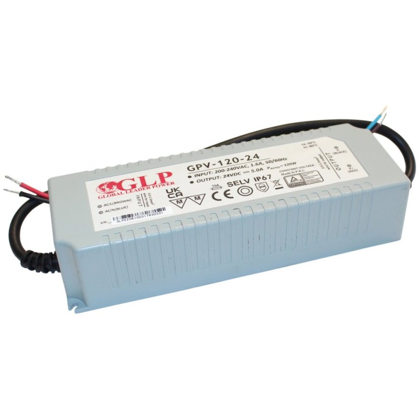 LED napáječ IP67 GLP GPV-120-24 120W 24V LED napáječ IP67 GLP GPV-120-24 120W 24V
