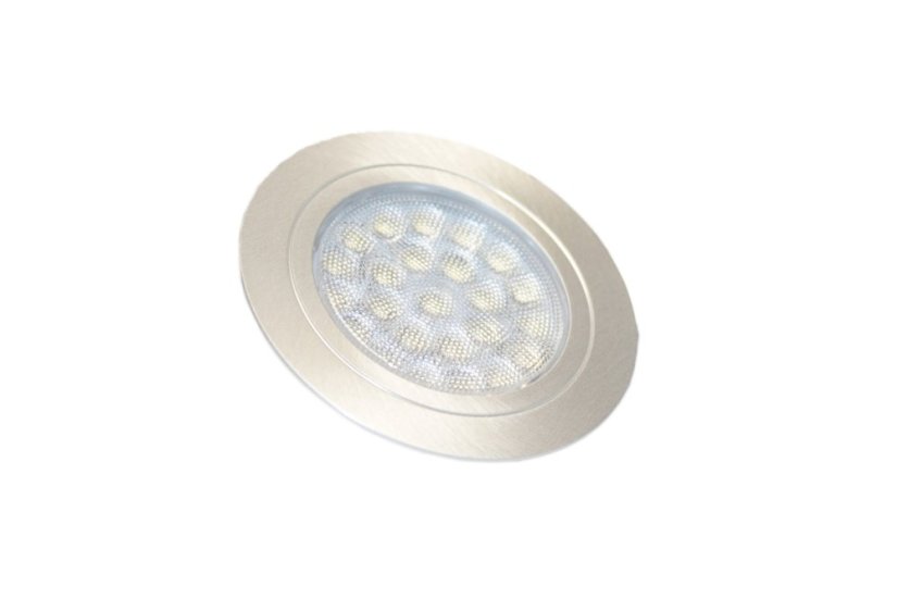 ROUND - aluminium - teplá bílá