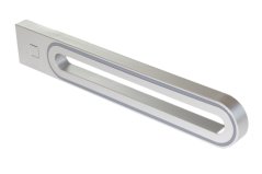 GABI R USB A-A - aluminium - neutrální bílá